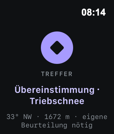 Apple-Watch-Komplikation: Zustand am Handgelenk