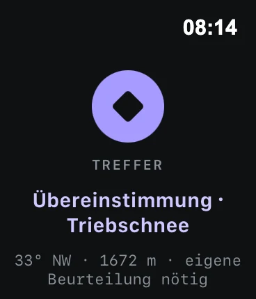 Apple-Watch-Komplikation — Treffer